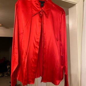 Silk red blouse